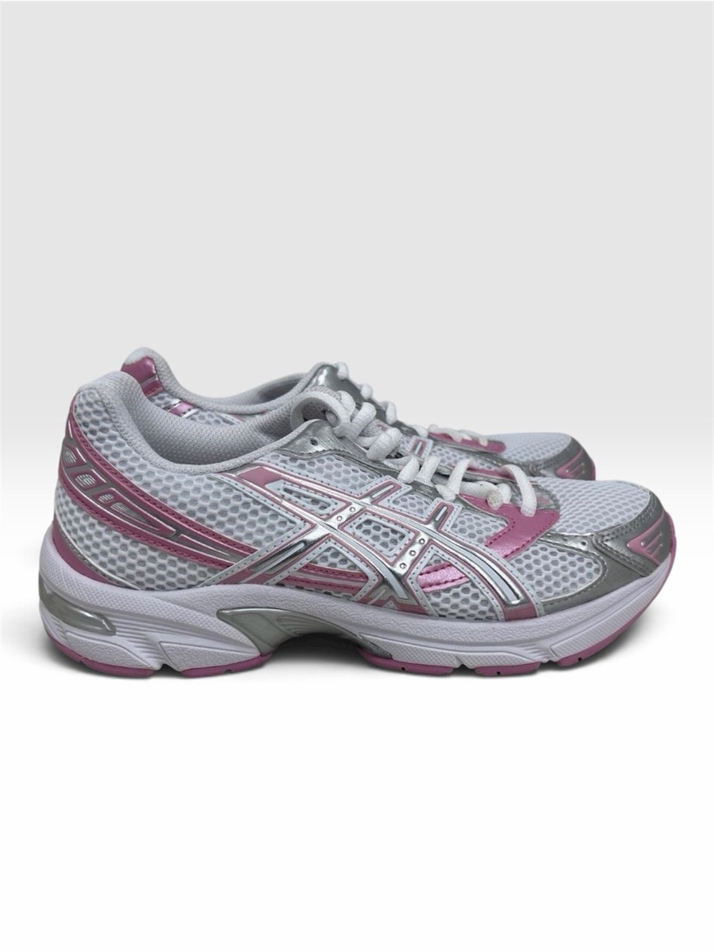 ASICS NEW Womens Gel 1130 'White Silver Pink Sneakers Size 6 - Picture 6 of 10